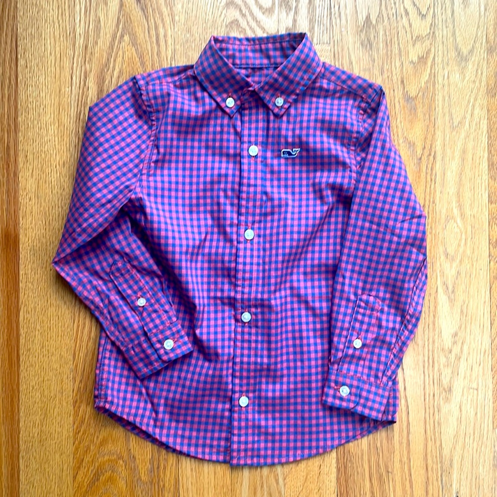 Boys Vineyard Vines Whale Shirt -size 3T